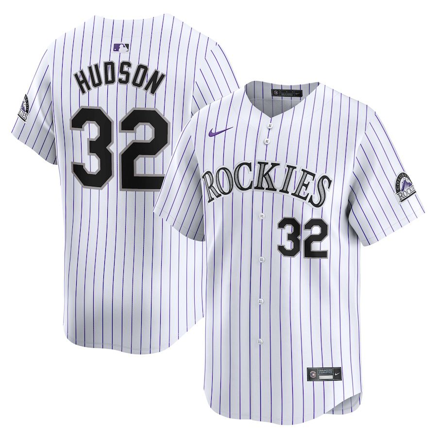 Men Colorado Rockies #32 Dakota Hudson Nike White Home Limited Player MLB Jersey->colorado rockies->MLB Jersey
